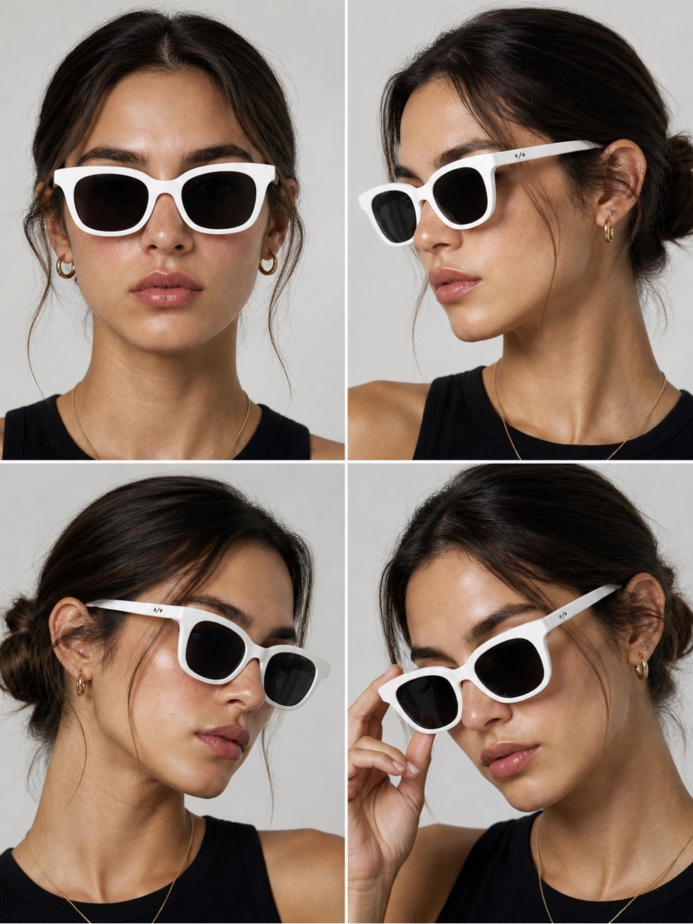Strata Rider White Acetate Sunglasses | Polarized | Unisex | Like New